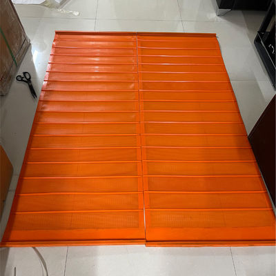 Красный PU Screen Mat 5,0mm Mesh для грубого агрегата